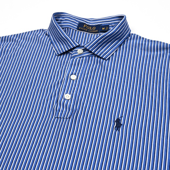 Polo Ralph Lauren Other - Polo Ralph Lauren Golf‎ Polo Shirt Men's Vertical Stripes Preppy Pony S/S Medium